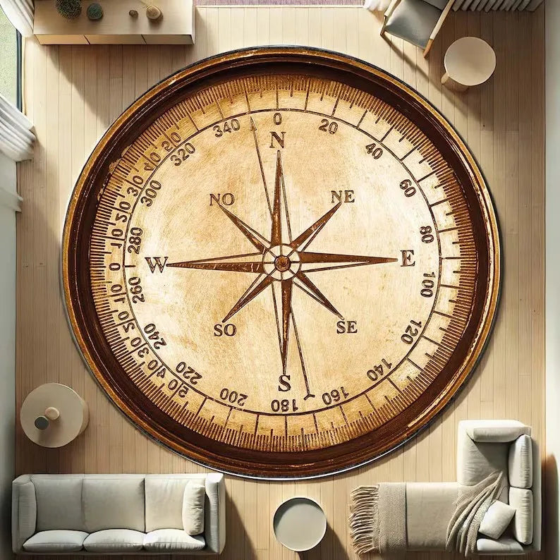 Roulette Casino Wheel Round Rug