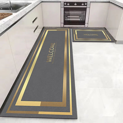 VIKAMA Kitchen Floor Mat Long Strip Non-Slip Corridor Bedroom Entrance Carpet