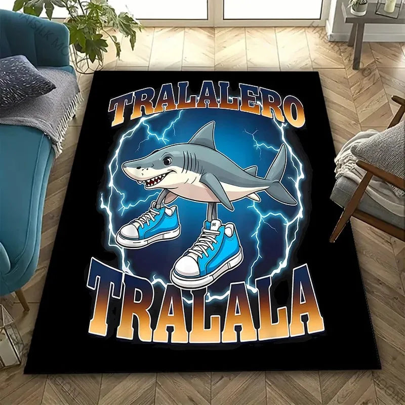 Funny Italian Brainrot Gaming Area Rug