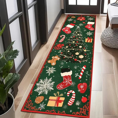 VIKAMA Christmas Themed Anti-Slip Floor Mat