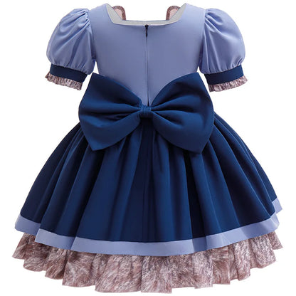 Zootopia Judy Bunny Police Officer Costume Dress For Girls