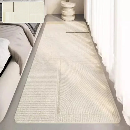 VIKAMA Minimal Line Design Non-Slip Washable Area Rug