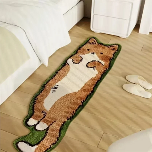 VIKAMA Cartoon Cat Fuzzy Soft Area Rug