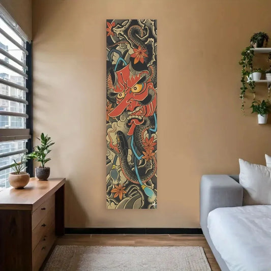VIKAMA Japanese Wave Sun Wall Tapestry
