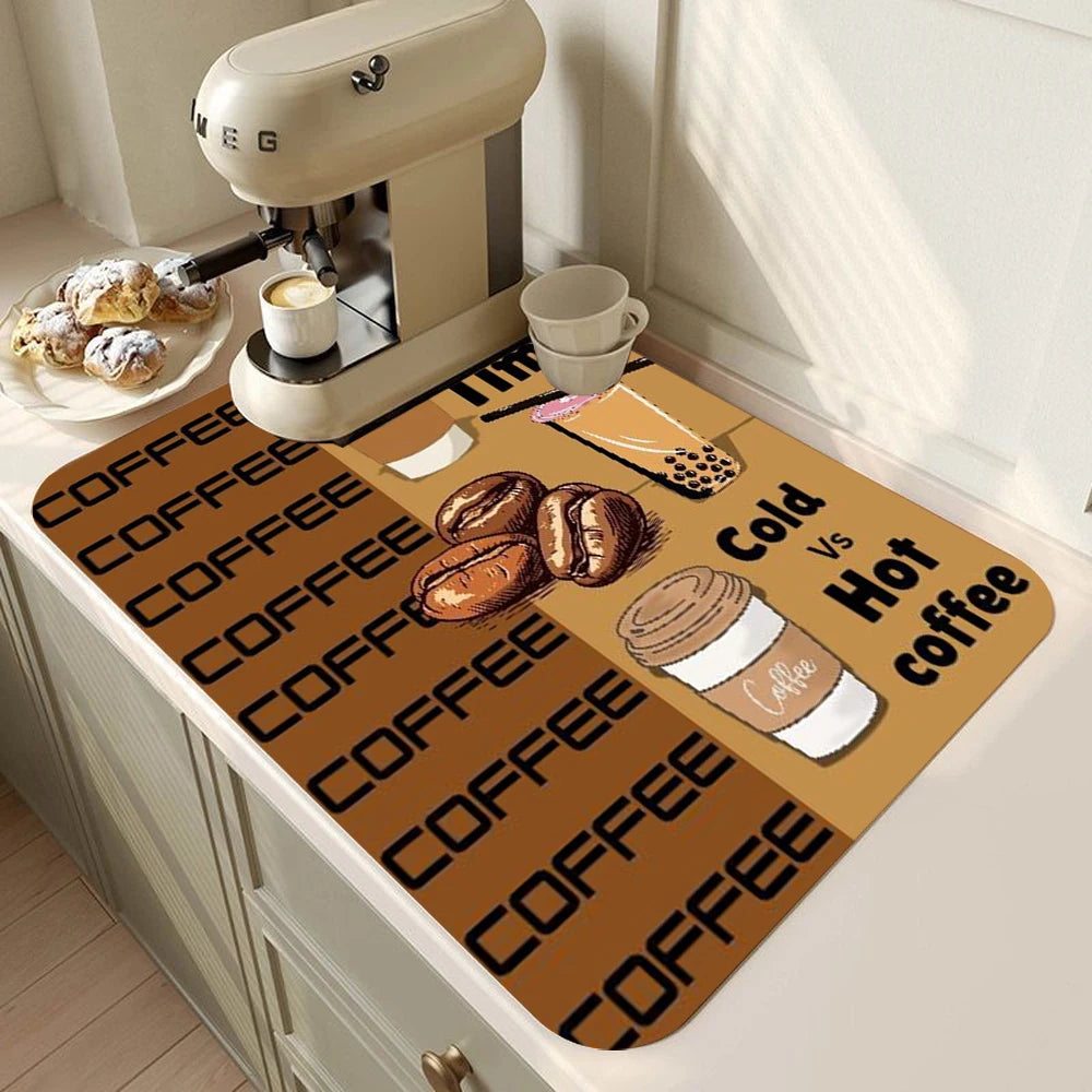 Rubber Coffee Bar Drying Mat