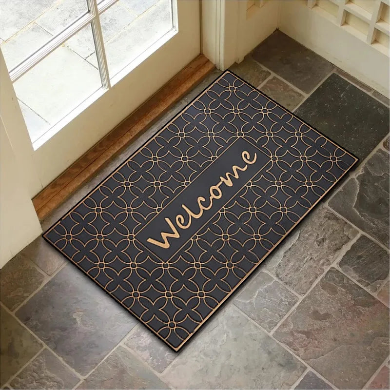 Minimalist Patterned Tile Floor Mat