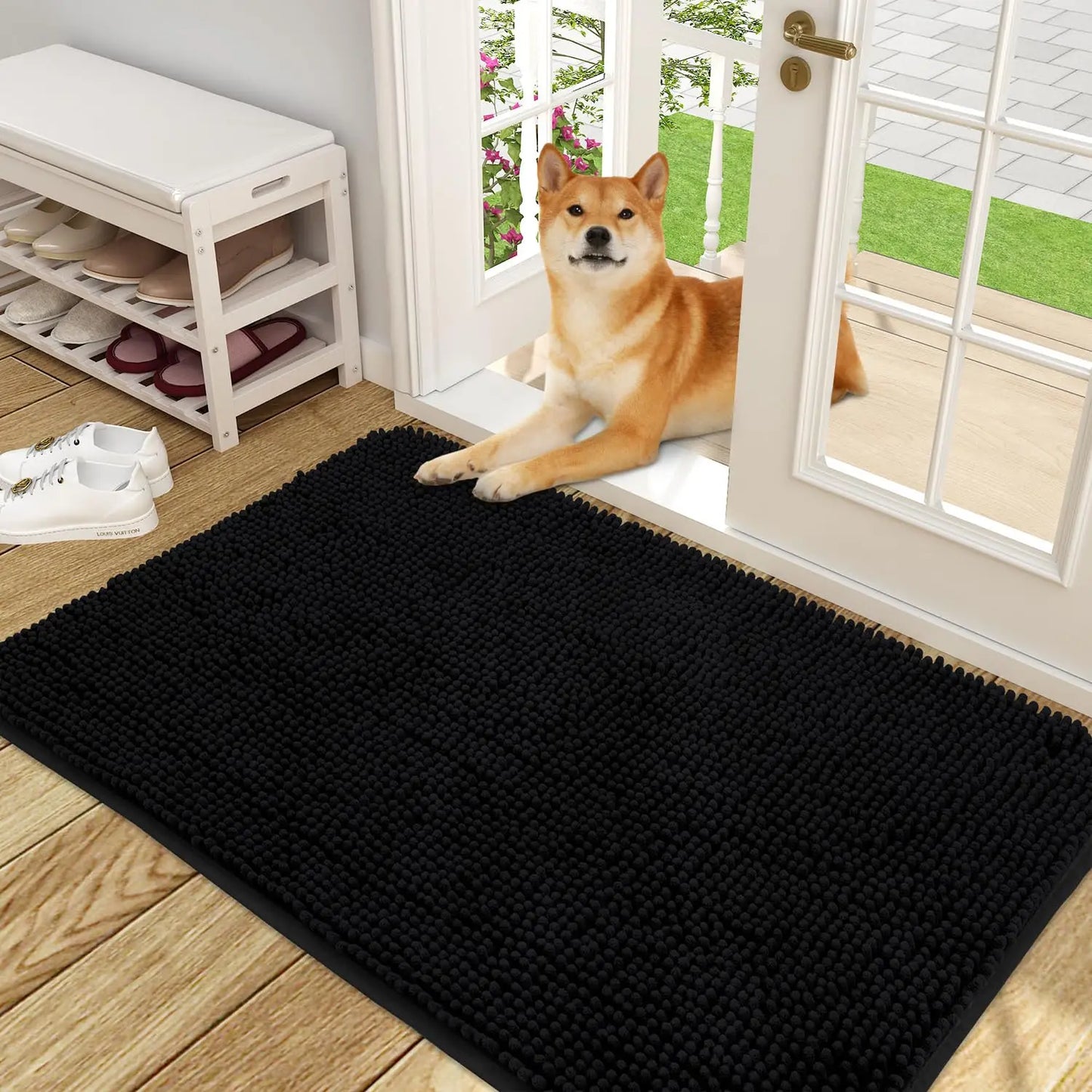 Olanly Dog Mud Absorbent Non-Slip Doormat