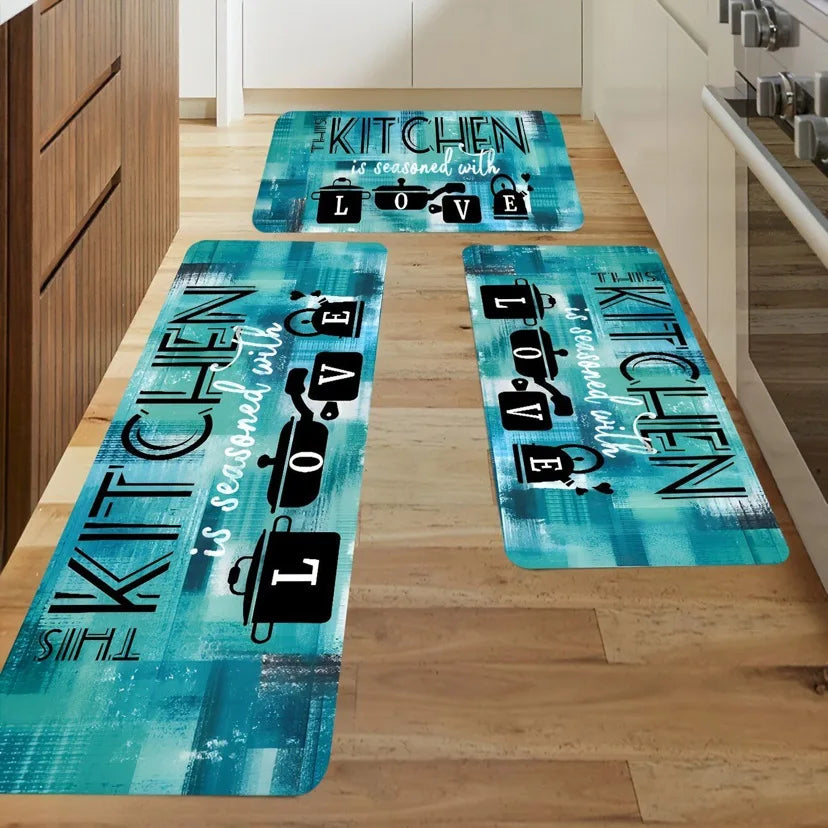 VIKAMA Kitchen Floor Mat Long Carpet Entrance Door Laundry Corridor Rug