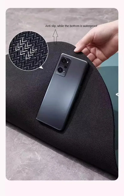 Quick-dry non-slip absorbent bath mat