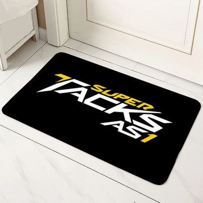 CCM Retro Ice Hockey Logo Non-Slip Microfiber Doormat Durable Washable Floor Mat Entrance Bathroom Kitchen Living Room All-Season Rug