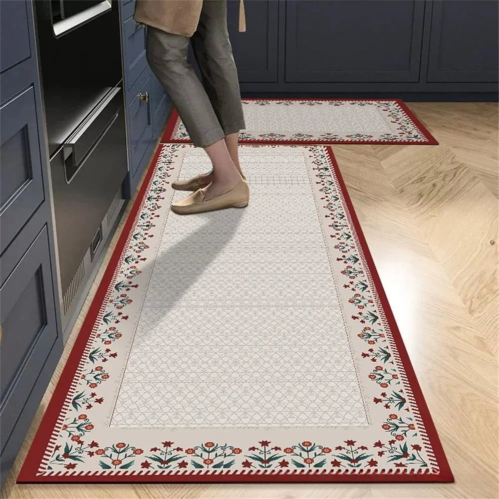 VIKAMA Anti-Slip Kitchen & Entrance Floor Mat Set
