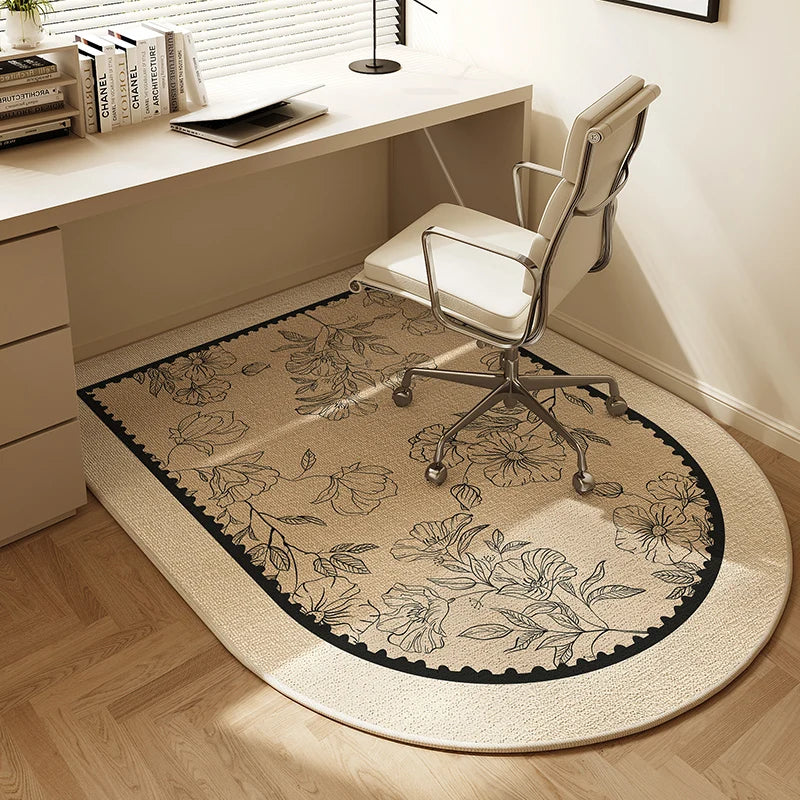 VIKAMA Computer Chair Non-Slip Floor Mat Bedroom Study Under Desk Chair Protection Carpet