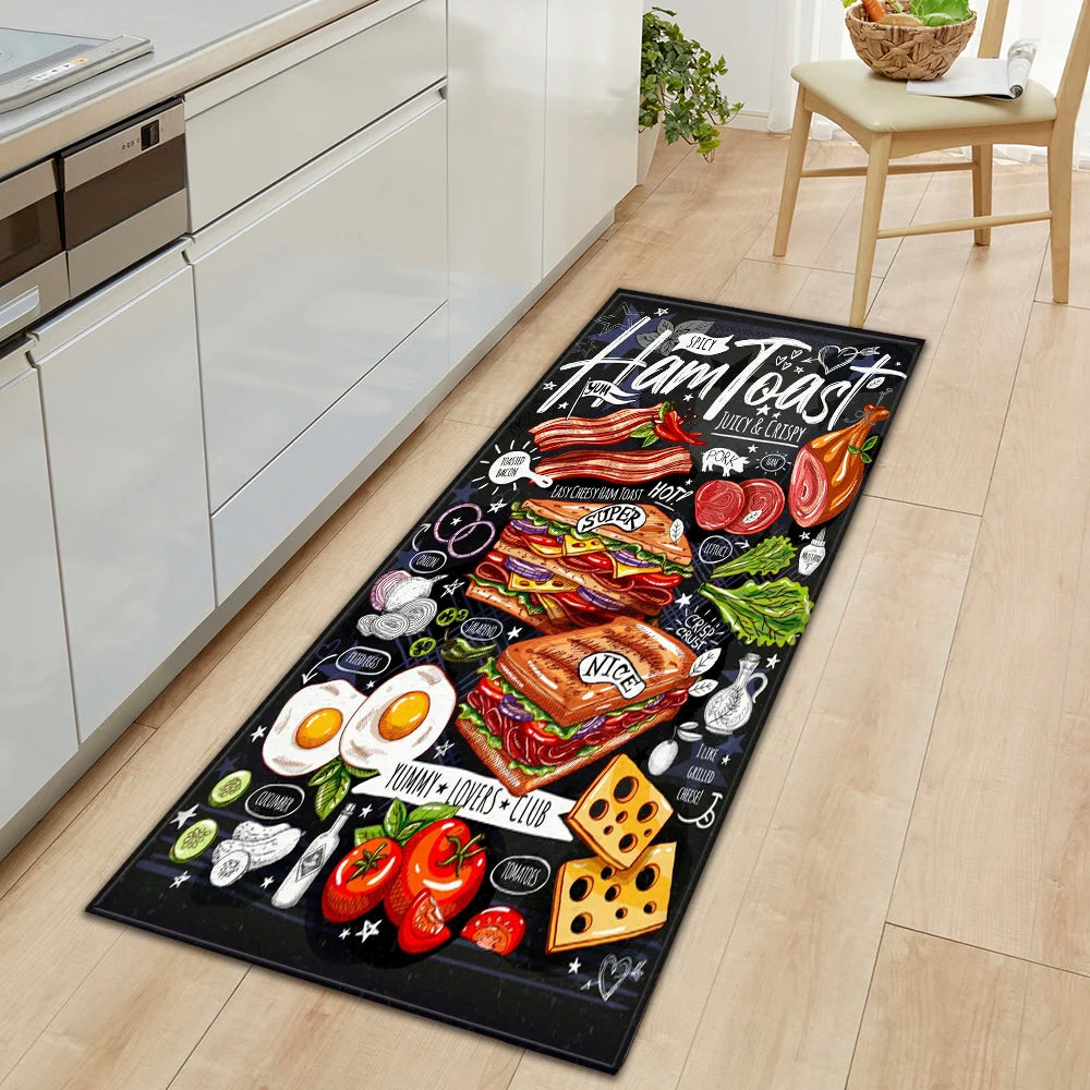 Kitchen Rug Durable Waterproof Non-Slip Large Washable Entrance Doormat Home Floor Carpet House Hold Mat Home Decor