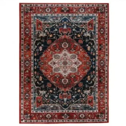 VIKAMA Bohemian Retro Large Area Carpet Non-Slip Living Room Bedroom Floor Mat