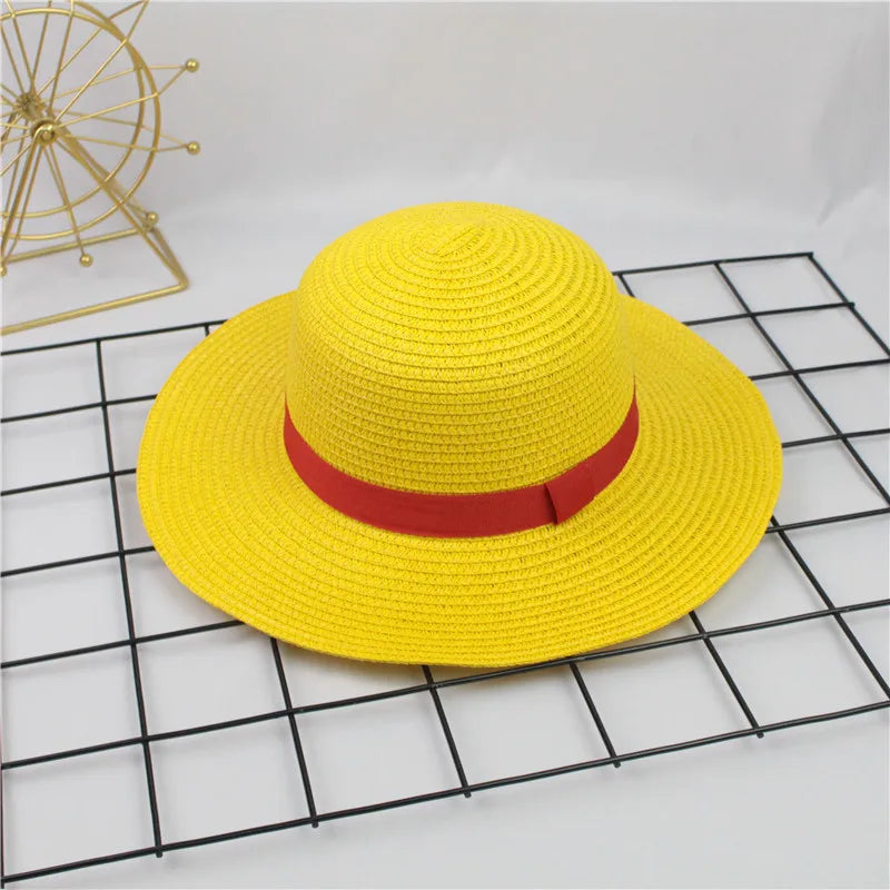 Anime Straw Hat with Neck String
