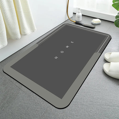 40×60cm Super Absorbent Bathroom Mat Non-Slip Fast-Dry Soft Carpet Shower Tub Outdoor Door Rug