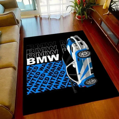 Racing Car Pattern Washable Area Rug