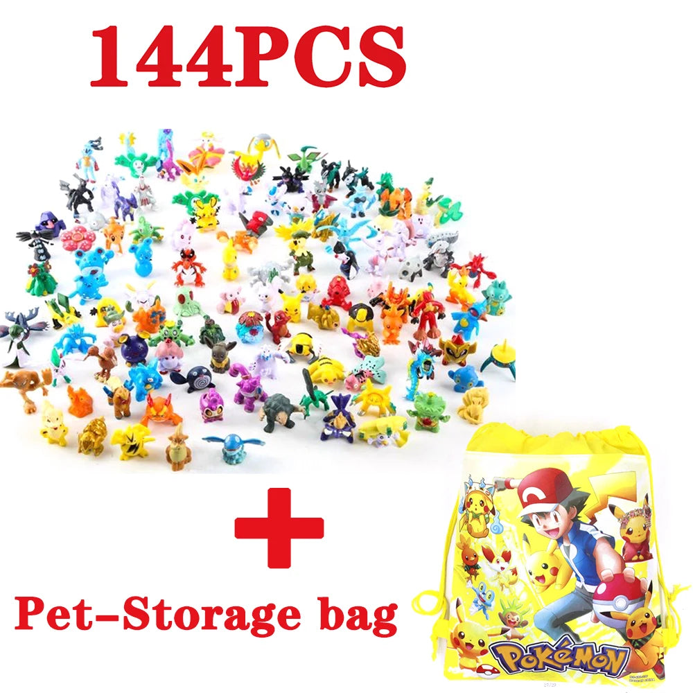 Pokemon Pikachu Anime Action Figure Toy Set 144 Styles