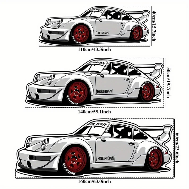 VIKAMA Trendy Sports Car Plush Rug