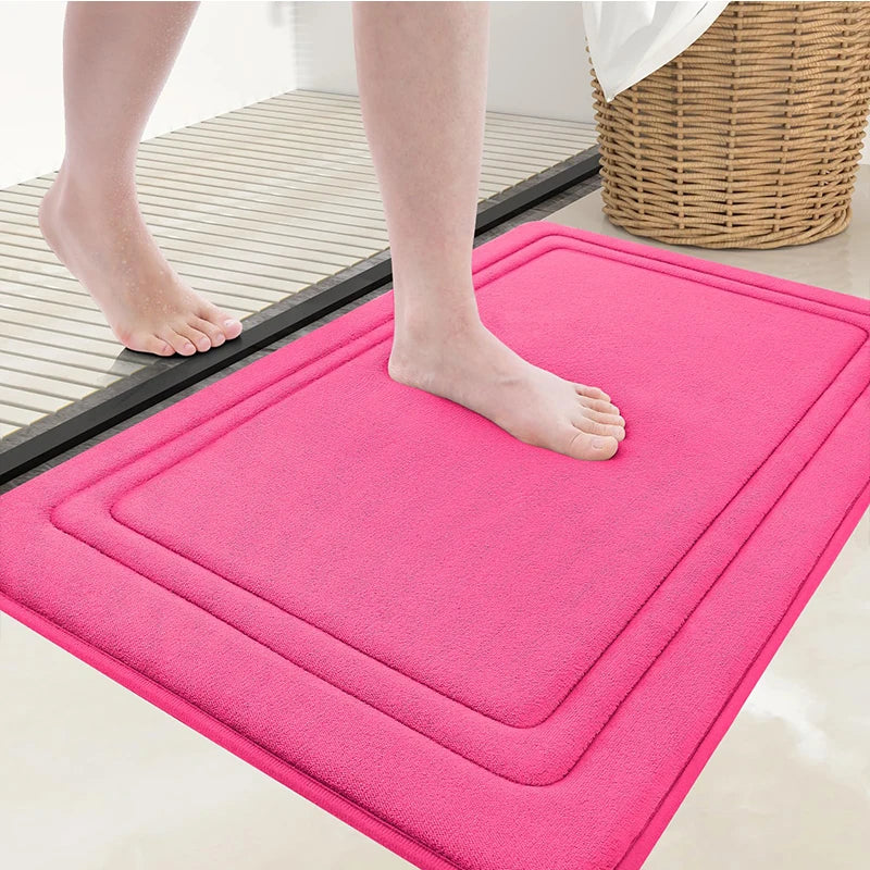 Olanly Memory Foam Soft Non-Slip Bath Mat