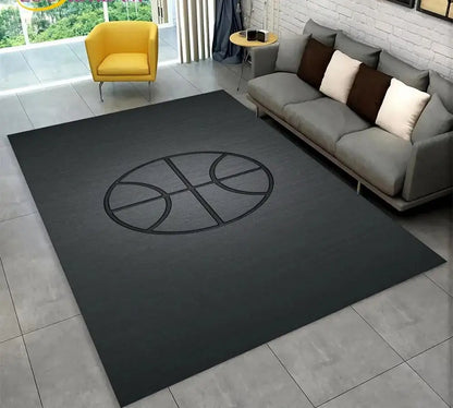 Basketball Cartoon Indoor Non-Slip Area Rug