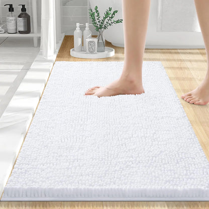 Olanly Chenille Non-Slip Absorbent Bath Mat