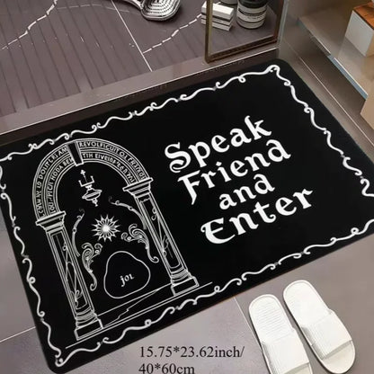 Vintage “Speak Friend and Enter” Doormat
