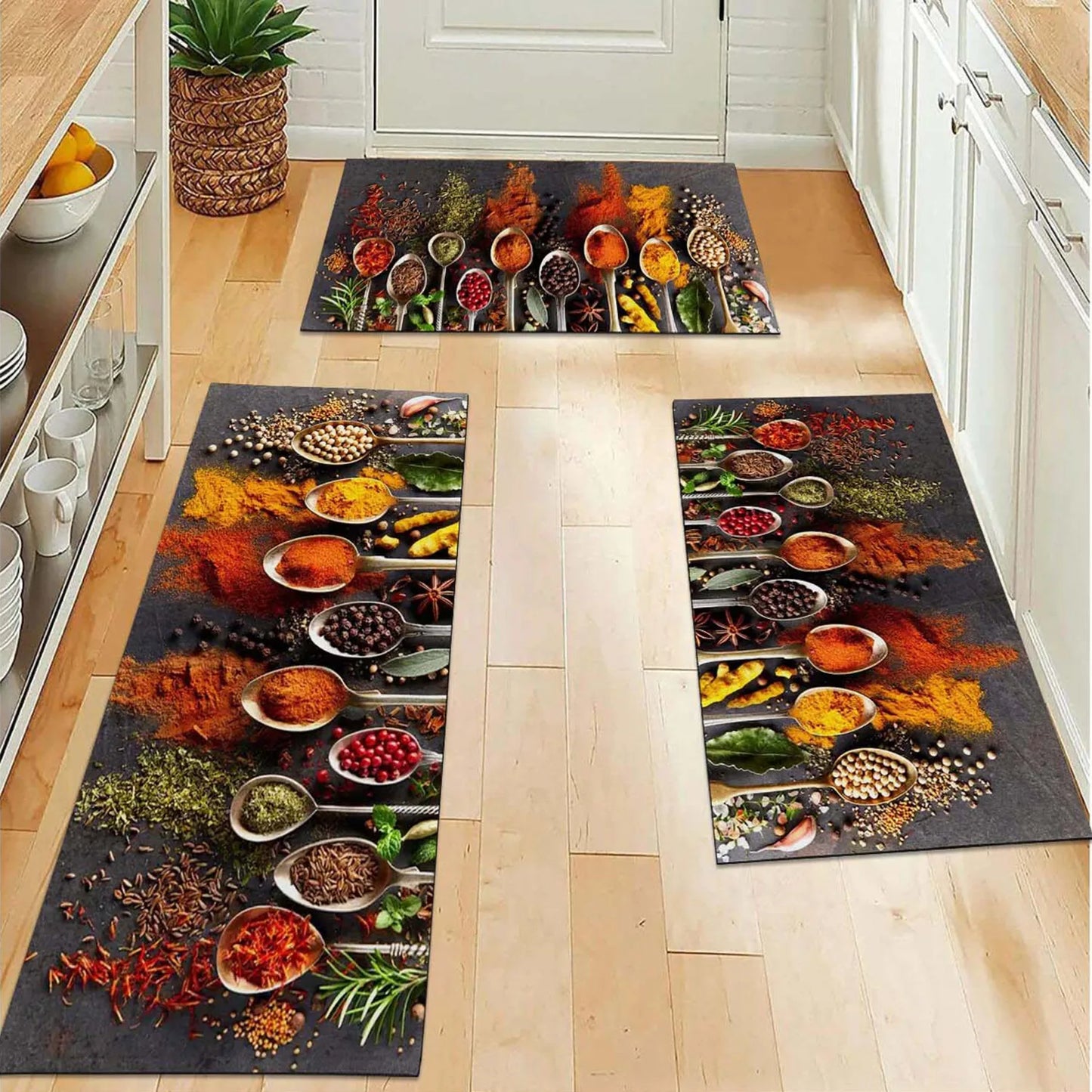 Modern Kitchen Mat Long Non-Slip Rug Hallway Bedroom Living Room Balcony Bathroom Entrance Floor Carpet Home Decor