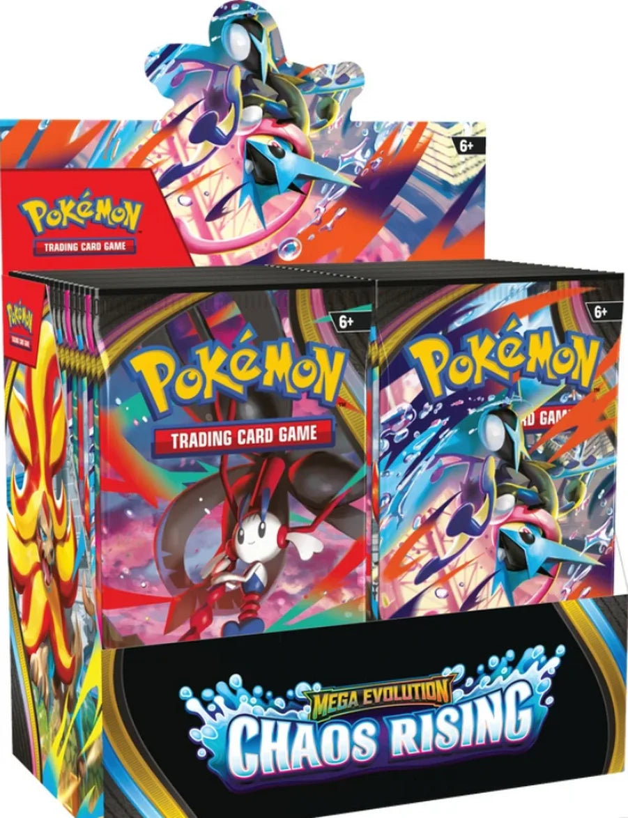 Pokemon Toys Mega Evolution Chaos Rising Booster Display Cards