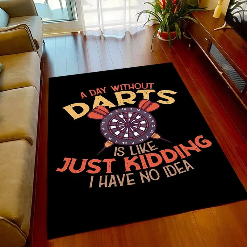 Dart Target Sport Game Area Rug