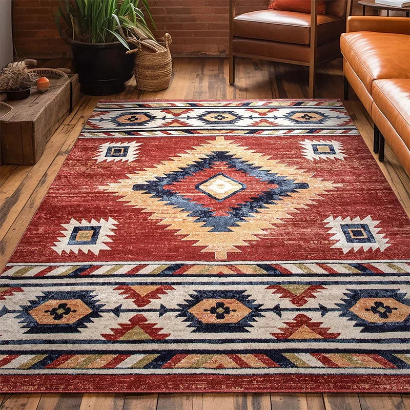 VIKAMA Moroccan Crystal Velvet Area Rug