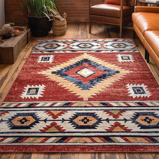 VIKAMA Moroccan Crystal Velvet Area Rug