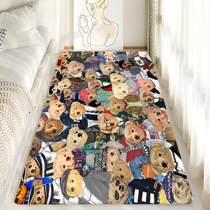 Cute Teddy Bear Non-Slip Floor Mat