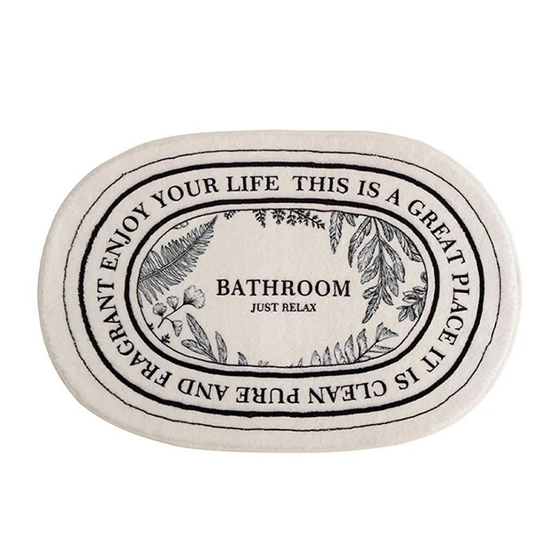 Floral Non-Slip Absorbent Bath & Entrance Area Rug