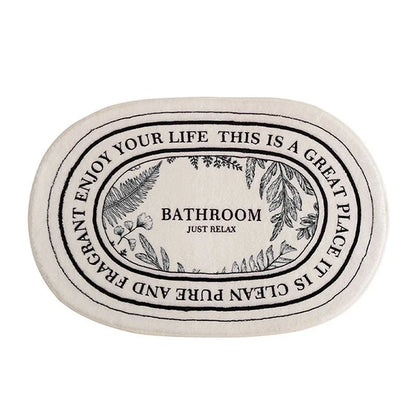 Floral Non-Slip Absorbent Bath & Entrance Area Rug