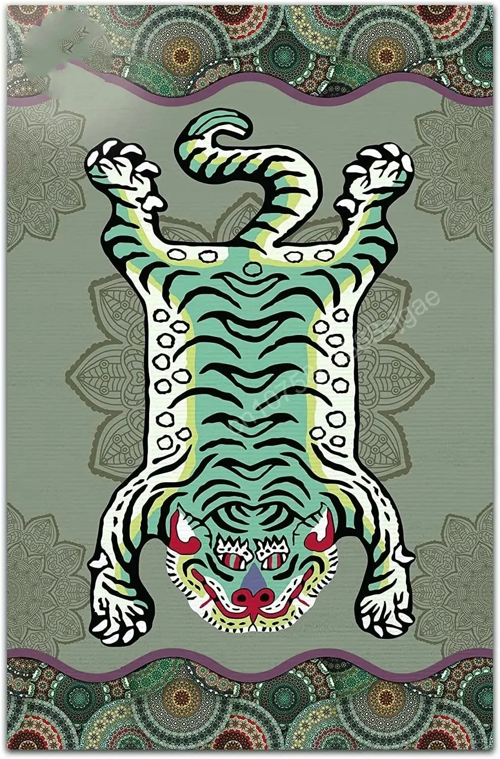 Bohemian Tiger Floral Rug