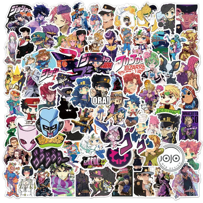 Mixed Anime Waterproof Sticker Set 100 Pieces