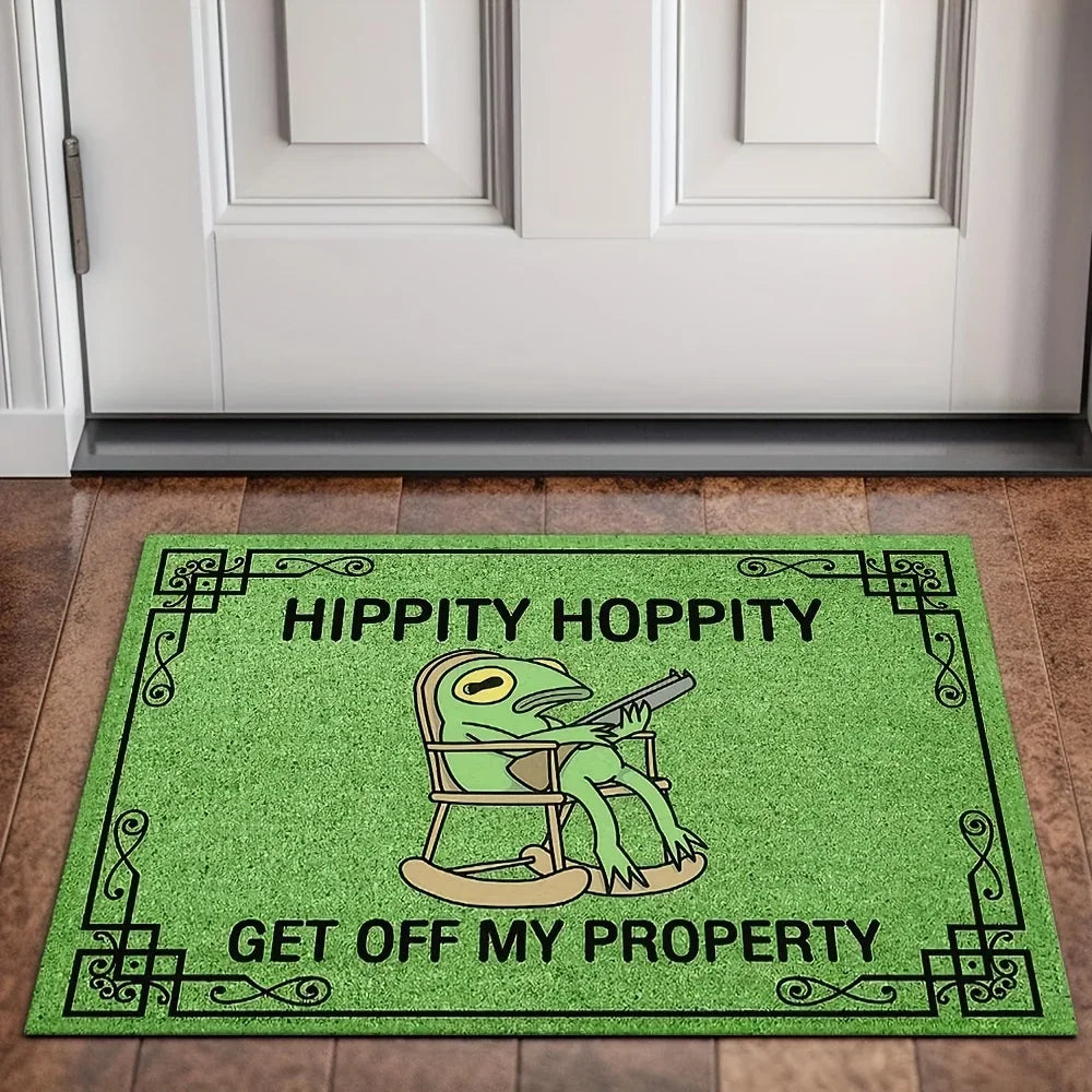 VIKAMA Cartoon Frog Welcome Non-Slip Doormat