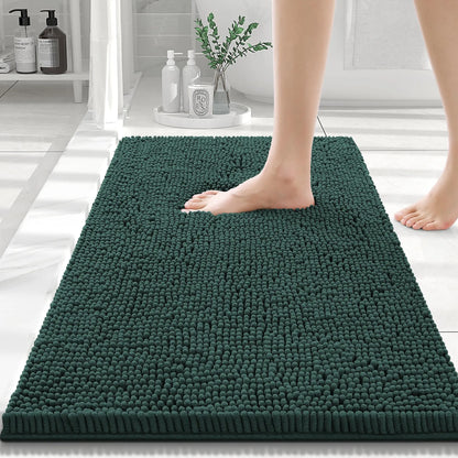 Olanly Chenille Soft Non-Slip Bath Mat