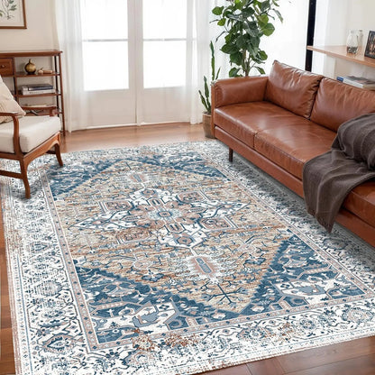 Bohemian crystal velvet anti-slip living room rug