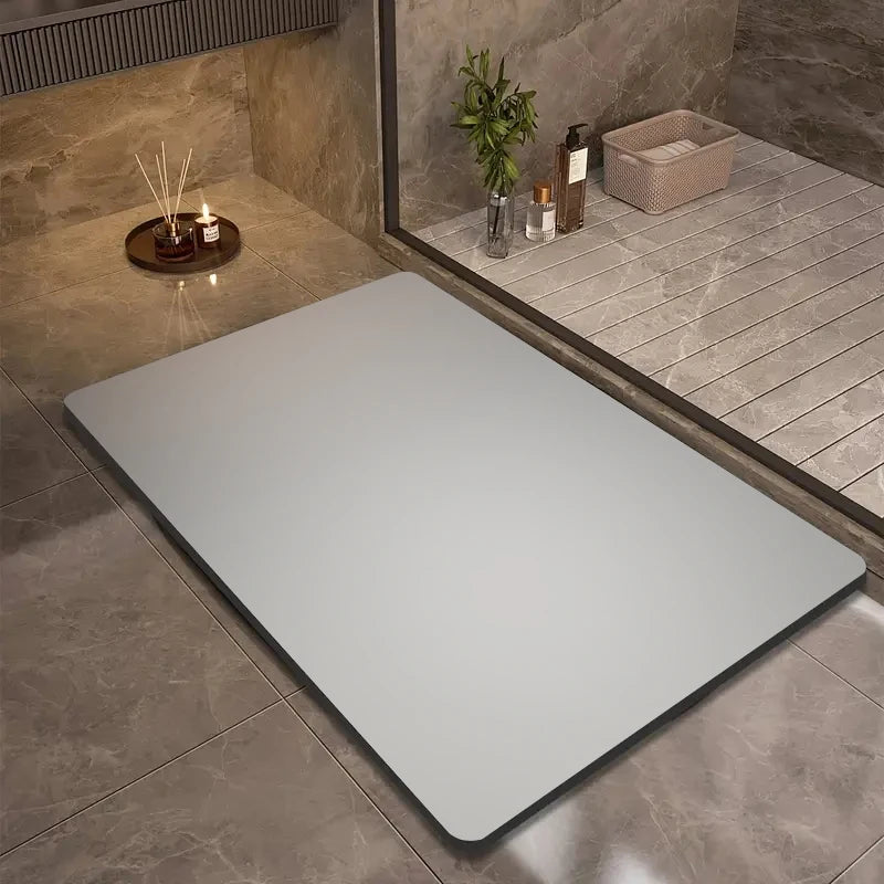 Solid Color Diatom Mud Non-Slip Bath Mat