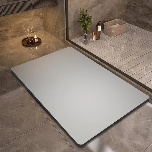 Solid Color Diatom Mud Non-Slip Bath Mat
