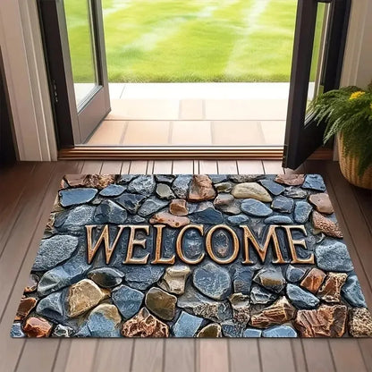 VIKAMA 3D Optical Illusion Non-Slip Doormat