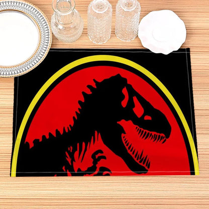 Jurassic Park Print Linen Kids Placemat Set