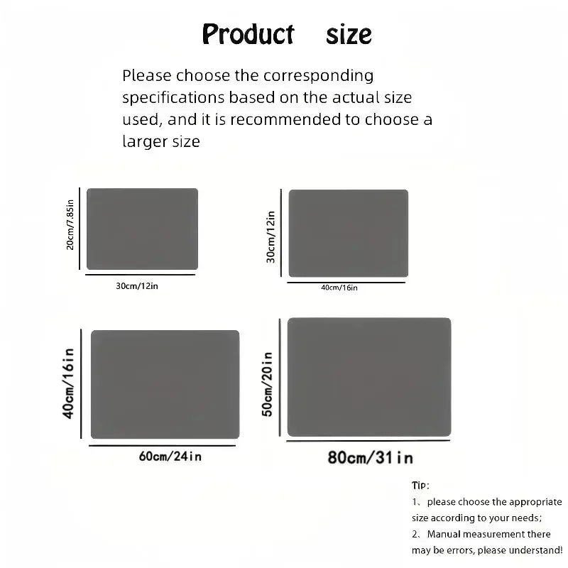 VIKAMA Solid Color Absorbent Kitchen Countertop Mat