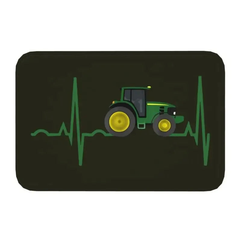 Funny Tractor Design Non-Slip Doormat Kitchen Bathroom Balcony Entryway Floor Mat Rug Home Decor