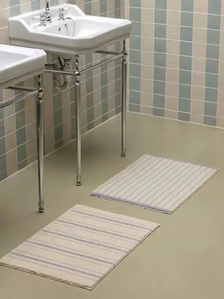VIKAMA Bathroom Anti-Slip Absorbent Floor Mat Bedroom Bedside Balcony Door Carpet