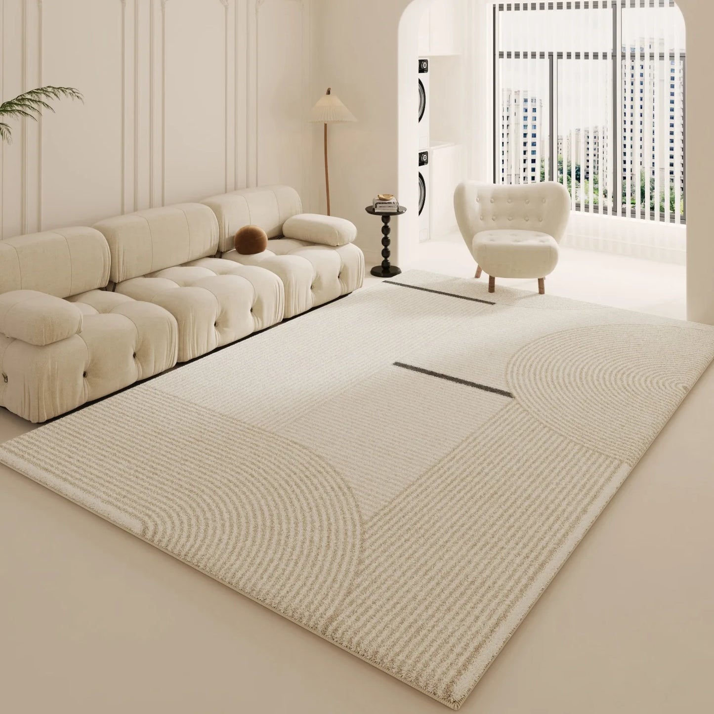 Cream Style Light Luxury Non-Slip Large Area Rug