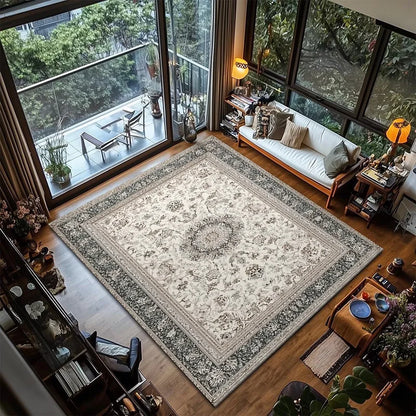 Retro washable anti-slip soft area rug