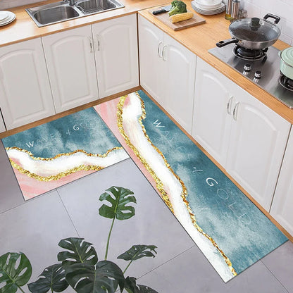 VIKAMA Kitchen Floor Mat Long Strip Non-Slip Corridor Bedroom Entrance Carpet